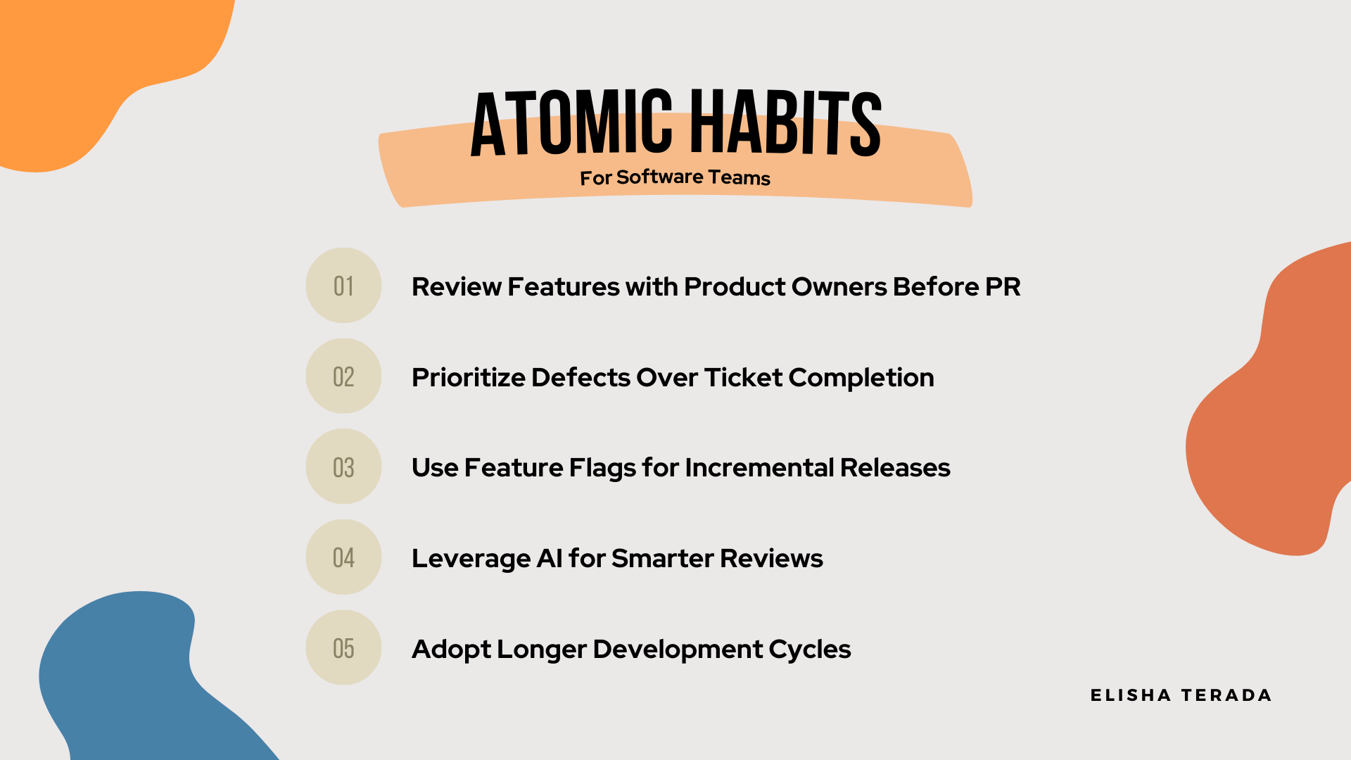 Atomic Habits for Software Teams: Build Better Systems