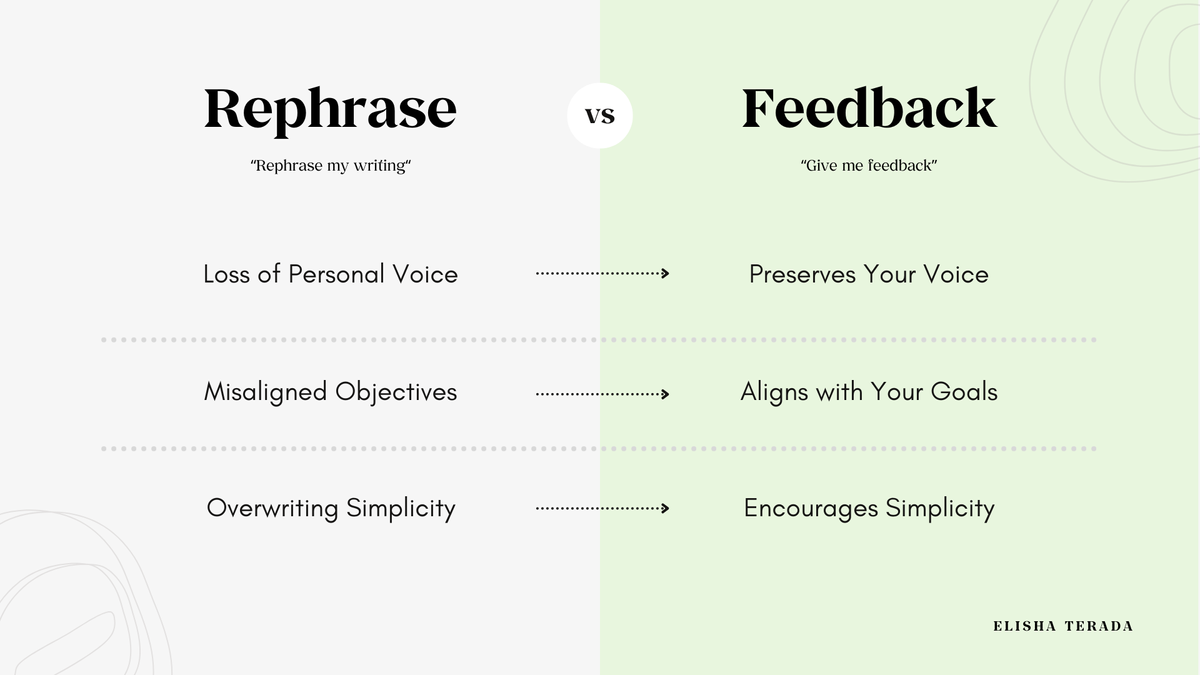 Stop Letting AI Write for You—Start Asking for Feedback Instead