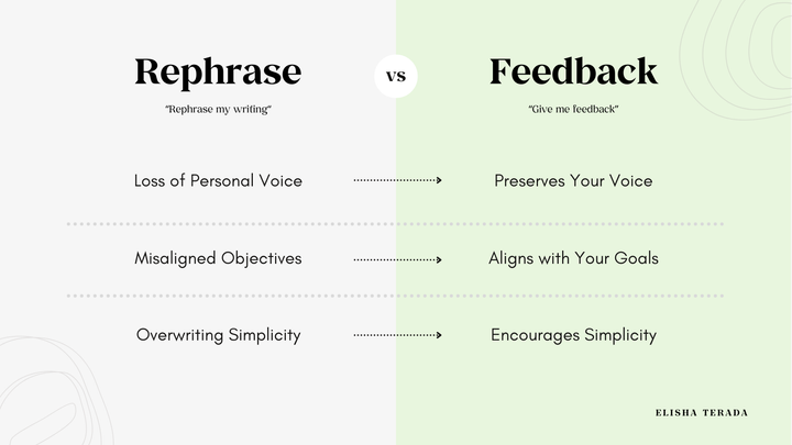 Stop Letting AI Write for You—Start Asking for Feedback Instead