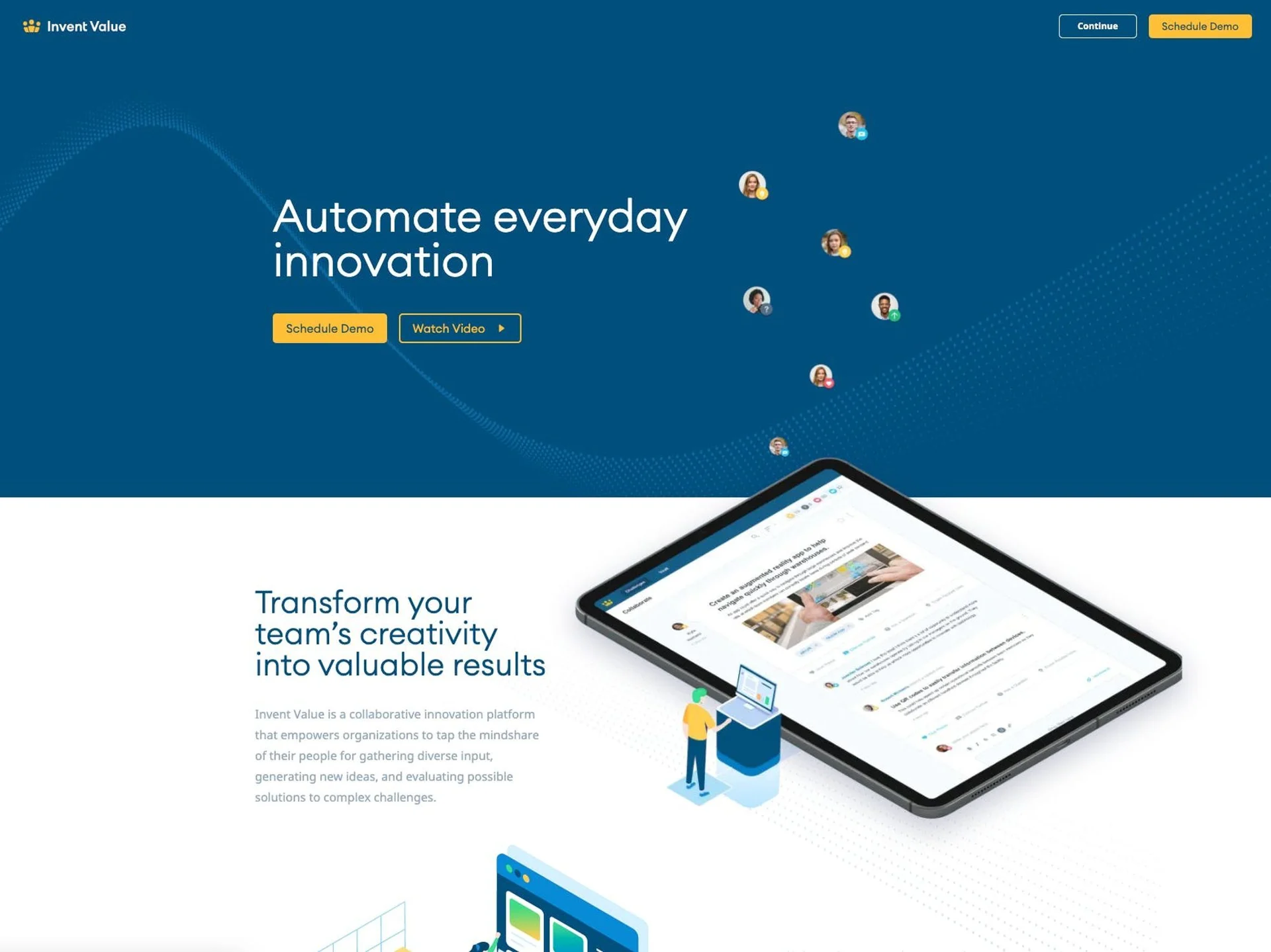 Invent Value Homepage